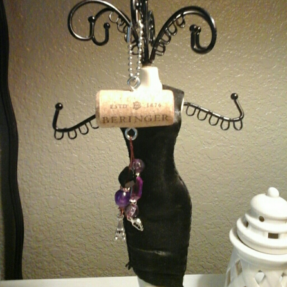 Wine cork charm